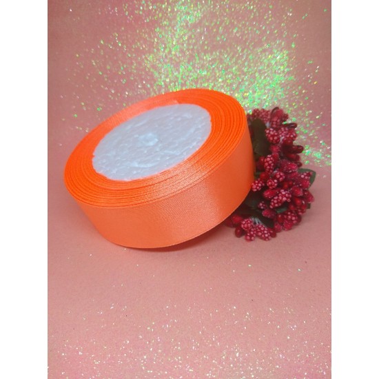 ОПТ Ленты атласные однотонные 2,5 см*25 ярдов, цена за катушку